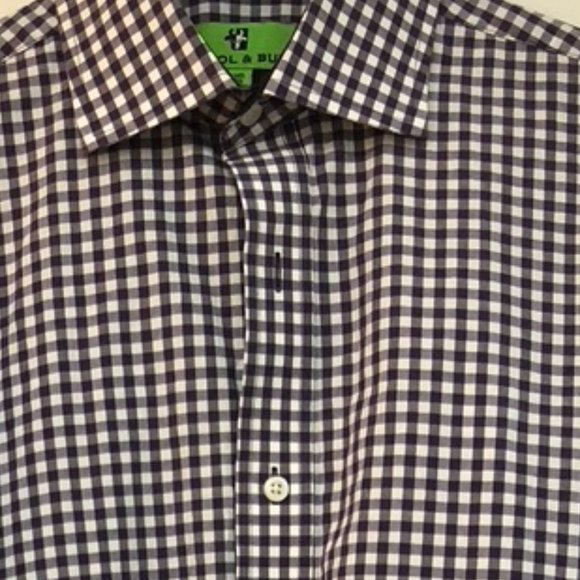 BRISTOL & BULL COTTON BUTTON UP SHIRT - Picture 5 of 9